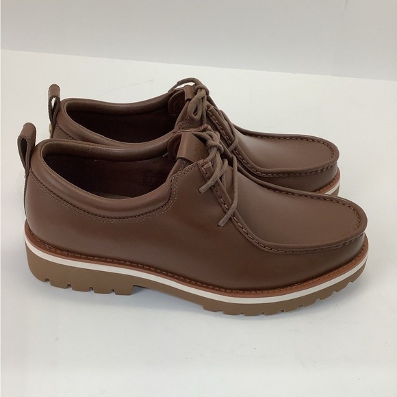 Coach Men's Banks Leather Boots Dark saddle brown size 9.5 NEW